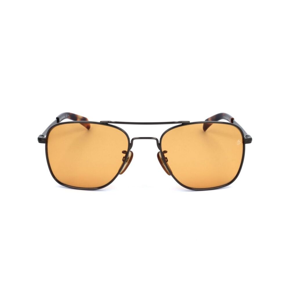 DAVID BECKHAM Db 7019/S Square Amber-Tinted Sunglasses